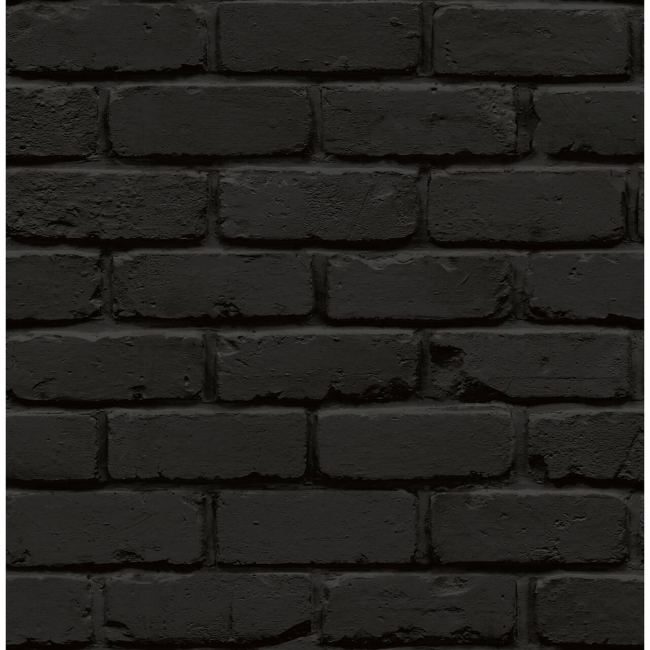 NuWallpaper Black Amsterdam Brick Peel & Stick Wallpaper